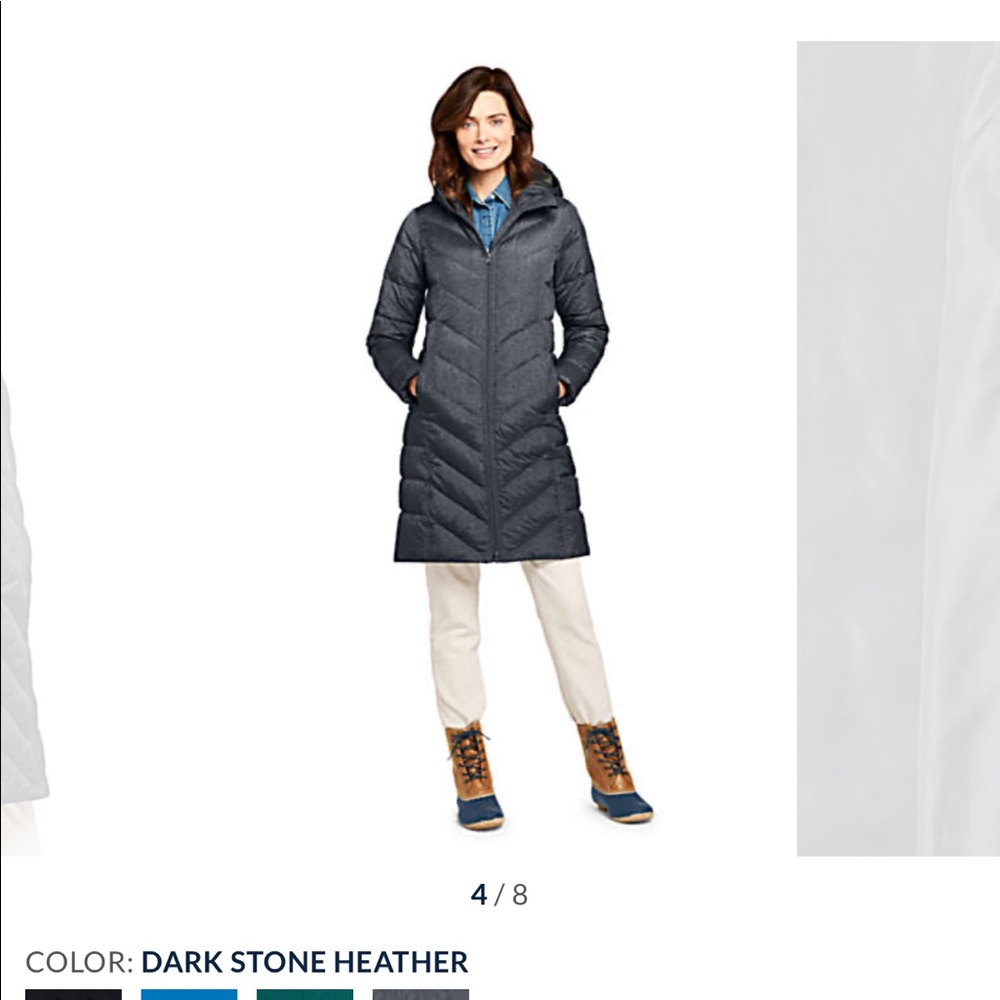 Lands End Down long jacket